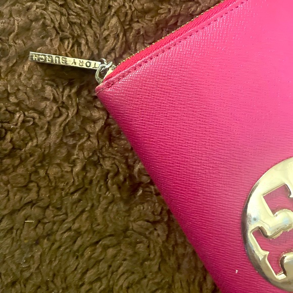 Tory Burch fuschia pink wallet. - Picture 2 of 4